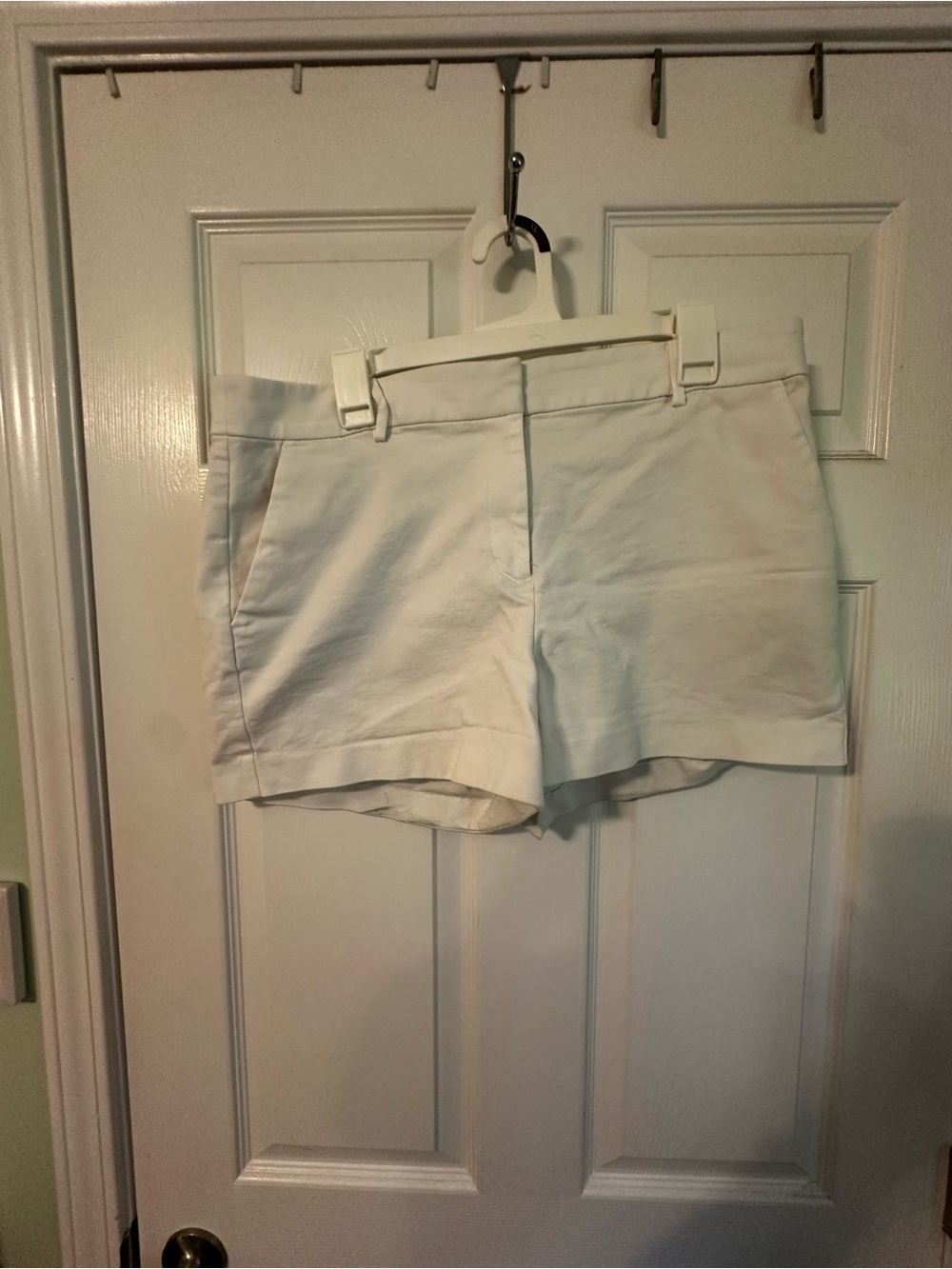 LOFT White Tailored Cotton-Blend Shorts